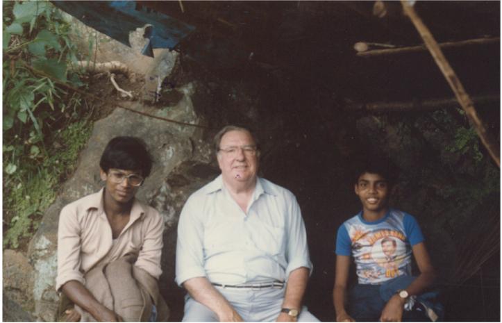 At the Dunhinda falls, Sri Lanka