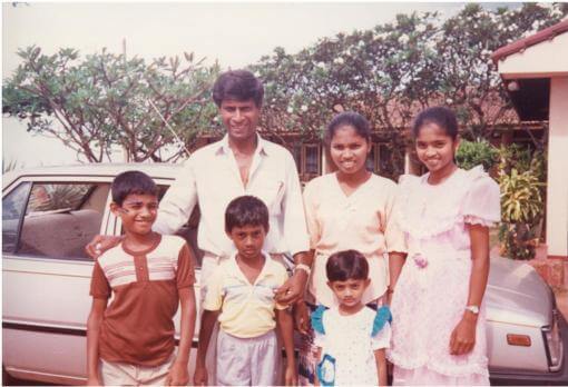 Robert and family in Sri Lanka