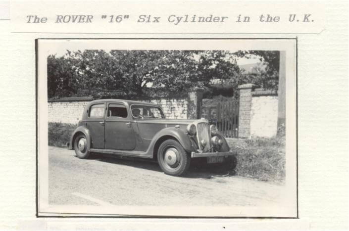 Rover 16 six cylinder