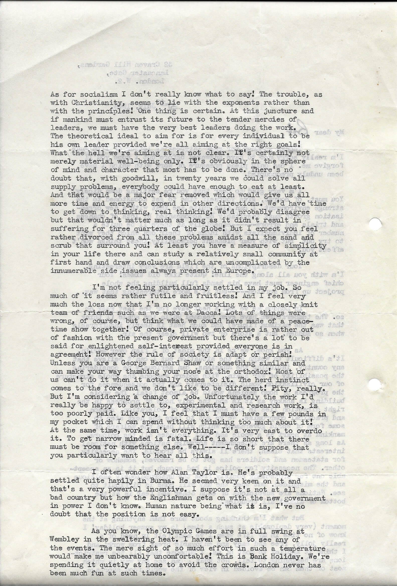 31 Jul 1948 - E D Kassell letter 2nd page